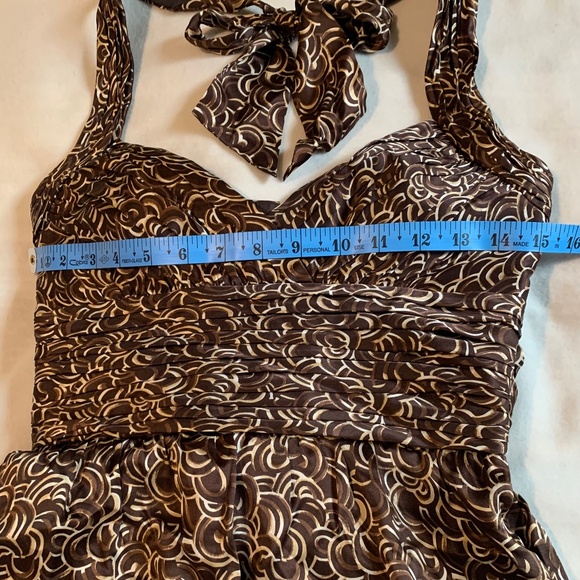 BCBGMaxAzria Brown Silk Dress - Picture 8 of 14